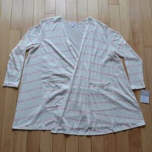 NWT LuLaRoe Cardigan Duster Heart Pattern Size XL